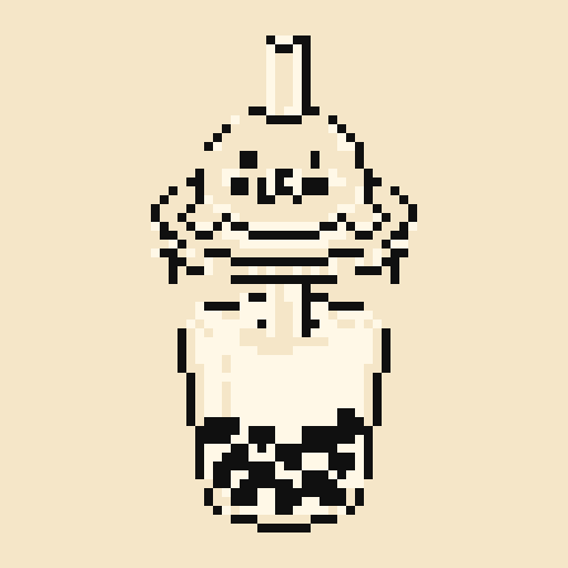 Bubble Tea with NES palette