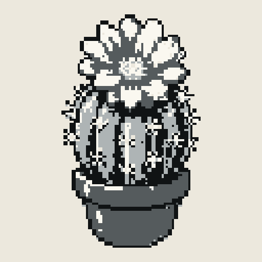 Cactus Bloom with Mono palette