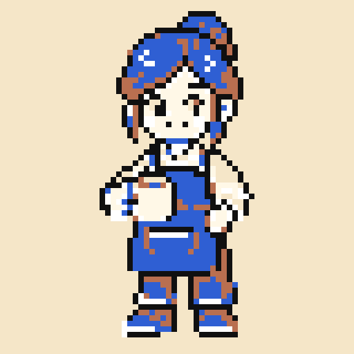 Cafe Barista with NES palette