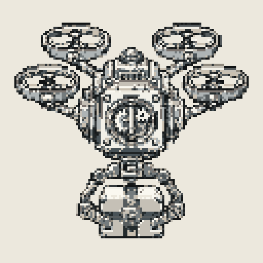 Clockwork Delivery Drone with Mono palette