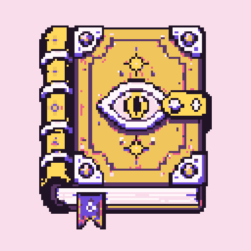 Cursed Book with Bubblegum palette