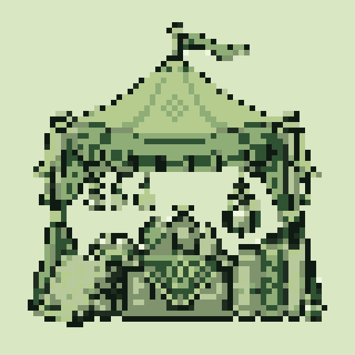 Desert Potion Tent with Game Boy palette