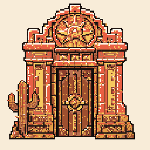 Desert Shrine with Ember palette