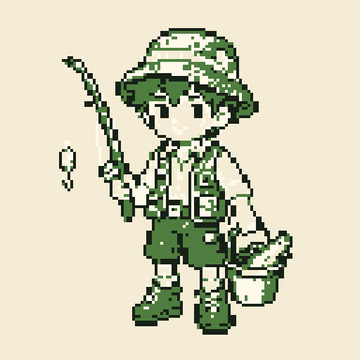 Fisher Kid with Forest palette