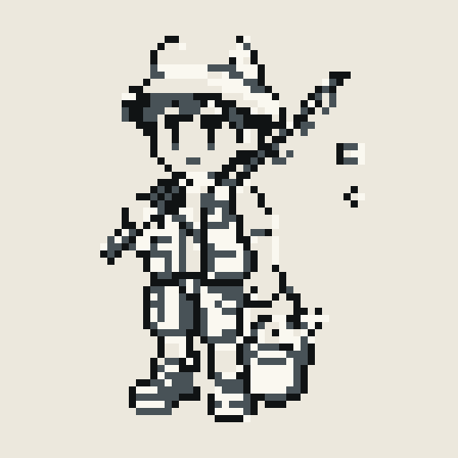 Fisher Kid with Mono palette