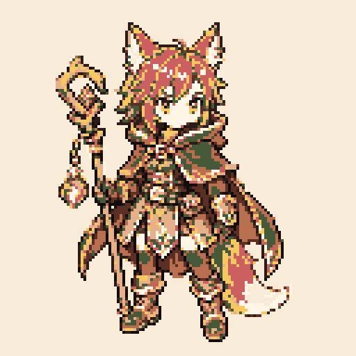 Fox Fire Mage with Ember palette