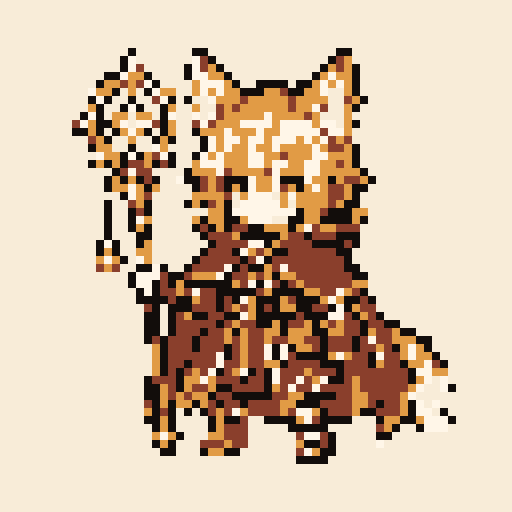 Fox Mage with Ember palette