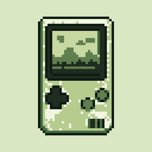 Handheld Console with Game Boy palette