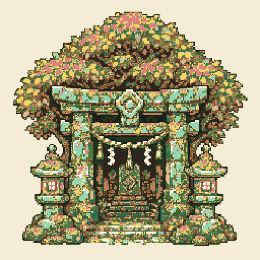 Lantern Forest Shrine with Forest palette