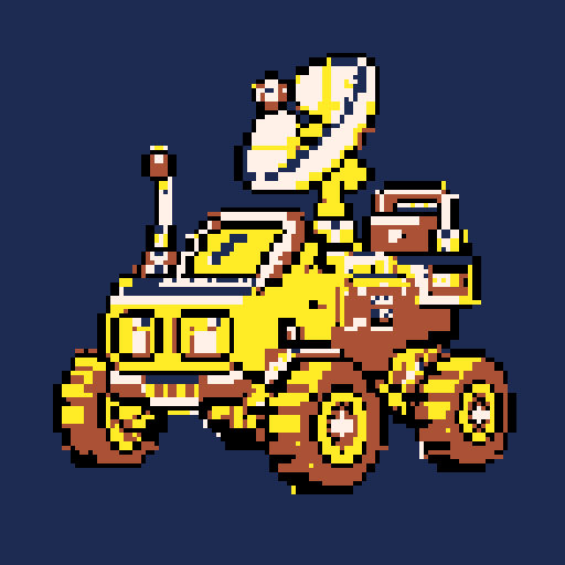 Lunar Rover with PICO-8 palette