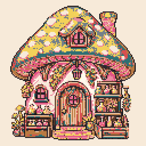Mushroom Apothecary Shop with Tomodachi palette