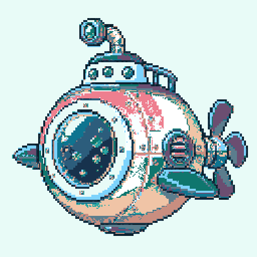 Ocean Submarine Pod with Ocean palette