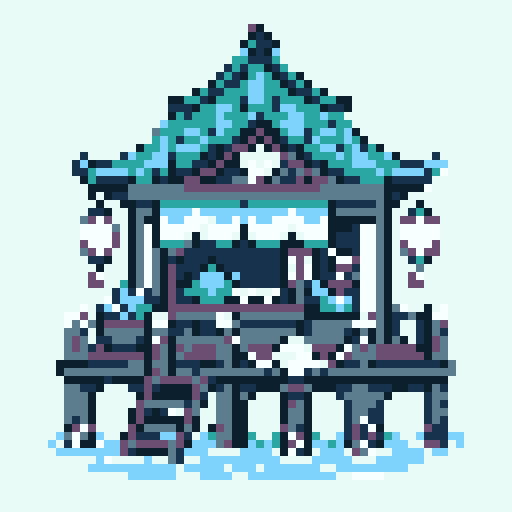 Ocean Tea House with Ocean palette