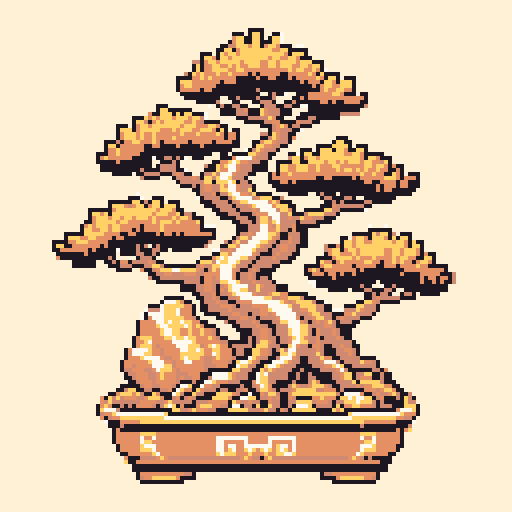 Pine Bonsai with Dawn palette