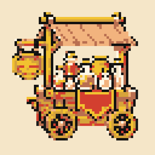 Potion Cart with NES palette