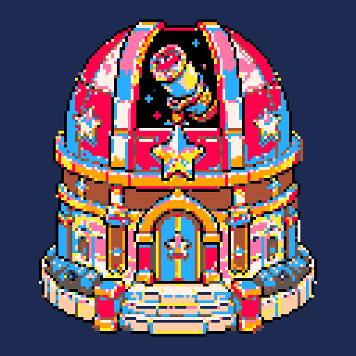 Sky Observatory Dome with PICO-8 palette