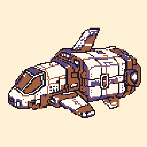 Starship Courier with Dawn palette