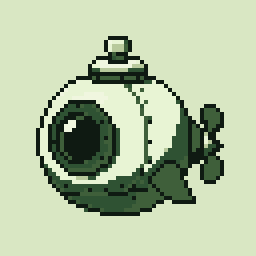 Submarine Pod with Game Boy palette