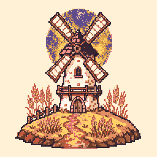 Sunset Windmill Hill with Dawn palette