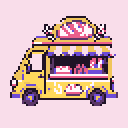 Tiny Bakery Truck with Bubblegum palette